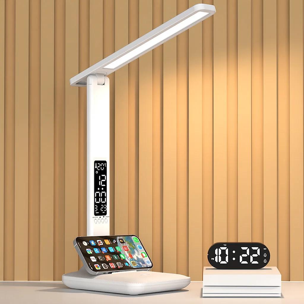 Lampe de bureau LED avec horloge
