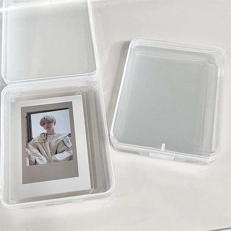 Boîte de rangement en plastique transparent avec couvercle