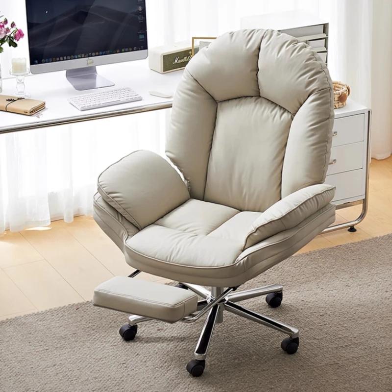 Reclimateurs pivotants chaise De bureau appui-tête repose-jambes