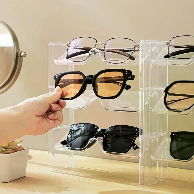 Paquet de 2 supports de rangement de lunettes comptoir de bureau présentoir