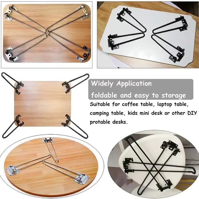 1 pièces pieds de Table en métal Support pliant pieds de meubles bricolage maison banc salle à mange