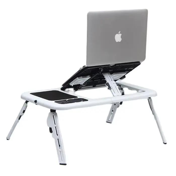 Support de bureau multifonctionnel pour ordinateur portable, table pliable avec refroidissement USB