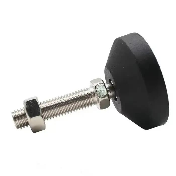 Base pivotante filetée M10 M12, pied de Table réglable, pied de nivellement, pied de meuble articulé
