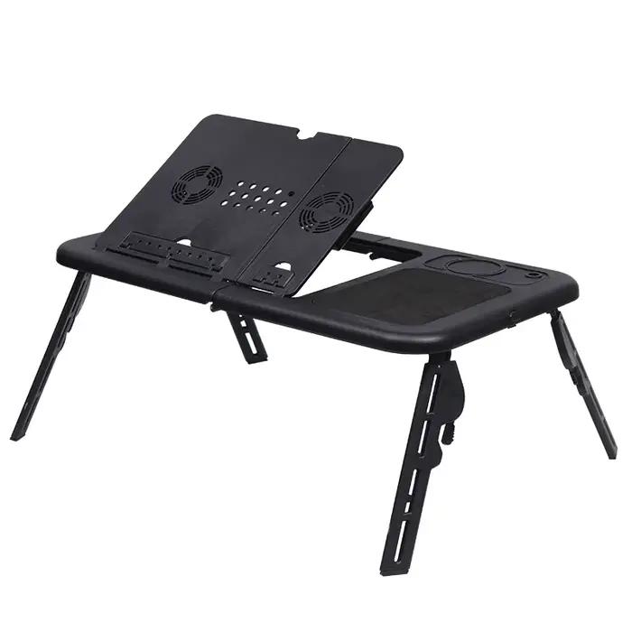 Support de bureau multifonctionnel pour ordinateur portable, table pliable avec refroidissement USB