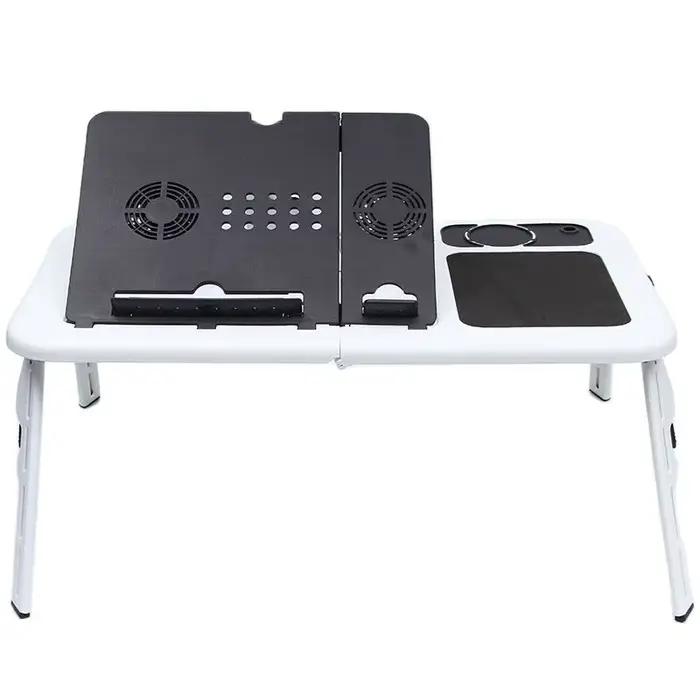 Support de bureau multifonctionnel pour ordinateur portable, table pliable avec refroidissement USB