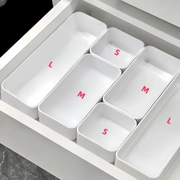 Boîte de rangement de séparation, ensemble de boîtes de rangement à tiroirs, organisateur de bureau