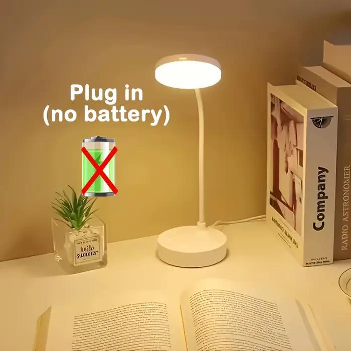 Lampe de bureau LED avec Port de chargement USB, lumière blanche LED Flexible, parfaite pour la mais