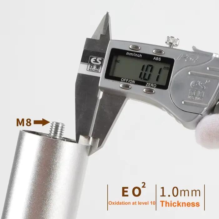Pieds de meubles réglables M8, 4 pièces, pieds de Table en alliage d'aluminium pour meuble TV, armoi