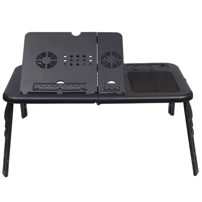 Support de bureau multifonctionnel pour ordinateur portable, table pliable avec refroidissement USB