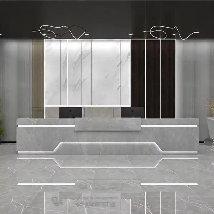 Bureau De réception Design De beauté Salon moderne Simple comptoir De Bar De luxe bureau clinique Es