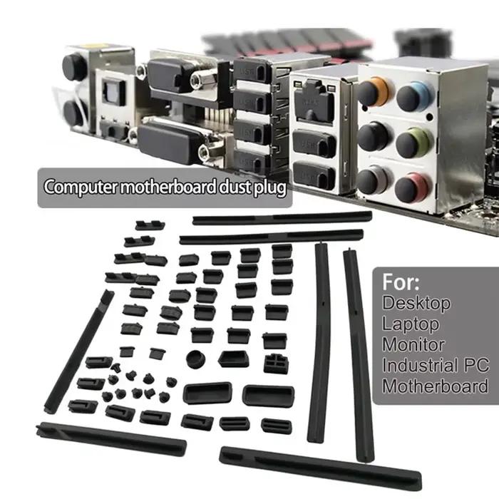 Bouchon Anti-poussière en Silicone pour ordinateur portable, 1/2/5/10 pièces, châssis de carte mère,