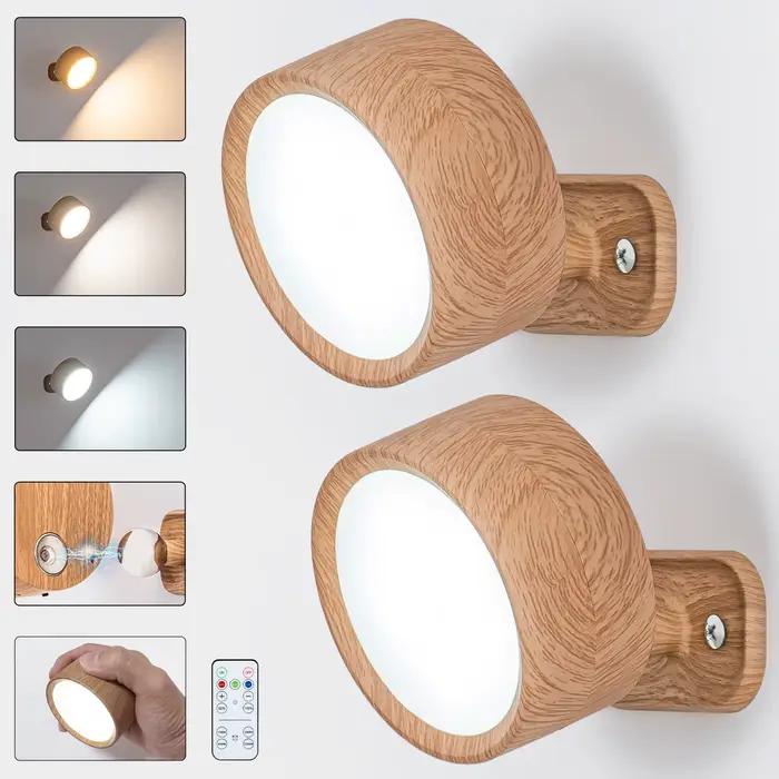 Lampe murale LED sans fil rechargeable avec capteur, éclairage pour tableaux, projecteur LED, rétroé