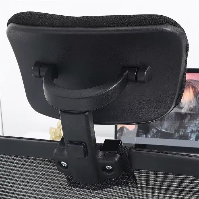 Nouveau 2024 – Appuie-tête réglable pour chaise de bureau, coussin cervical pivotant en maille pour