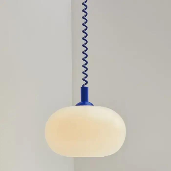 Bauhaus lampe à suspension en verre lustres suspendus minimalistes L luminaire pour salon Restaurant