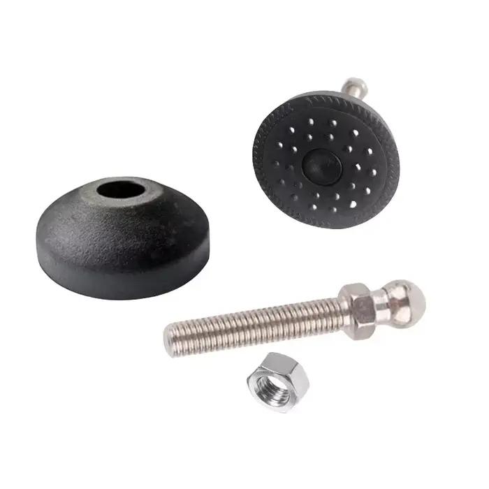 Base pivotante filetée M10 M12, pied de Table réglable, pied de nivellement, pied de meuble articulé