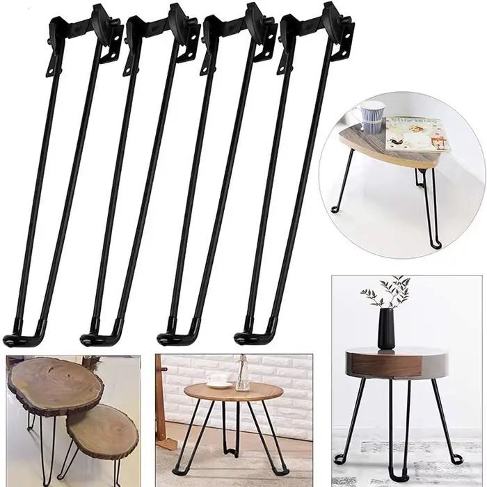 1 pièces pieds de Table en métal Support pliant pieds de meubles bricolage maison banc salle à mange