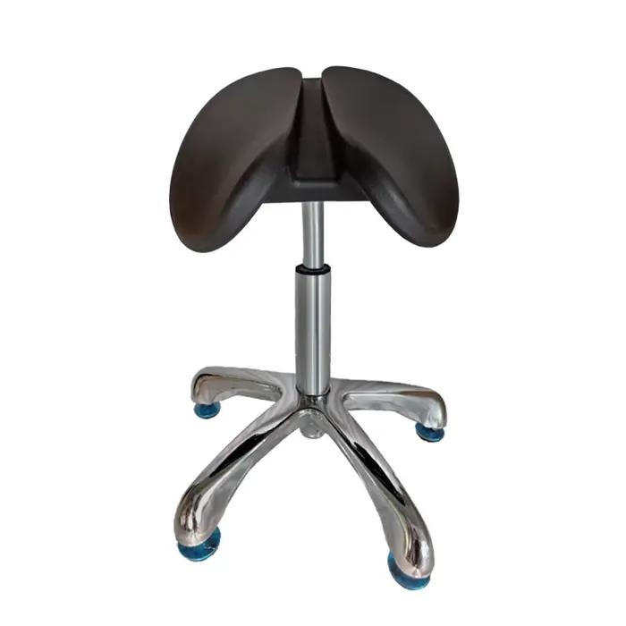  Tabouret de selle dentaire-chaise orthopédique réglable avec roues silencieuses, siège ergonomique