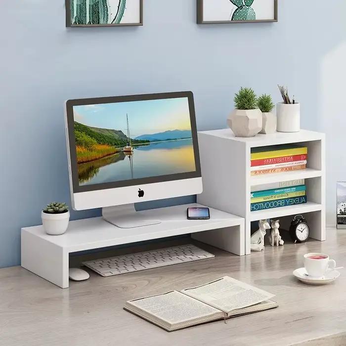 Support plus grand pour ordinateur de bureau, étagère de bureau, écran de moniteur, Base de stockage