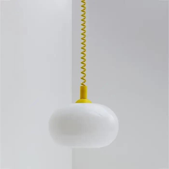 Bauhaus lampe à suspension en verre lustres suspendus minimalistes L luminaire pour salon Restaurant cuisine chambre