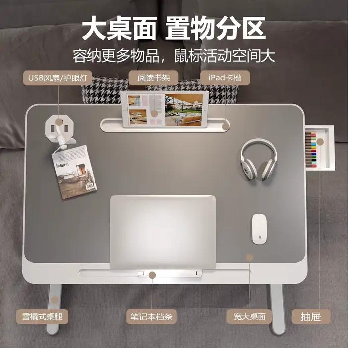 Bureau de lit pliable réglable en hauteur
