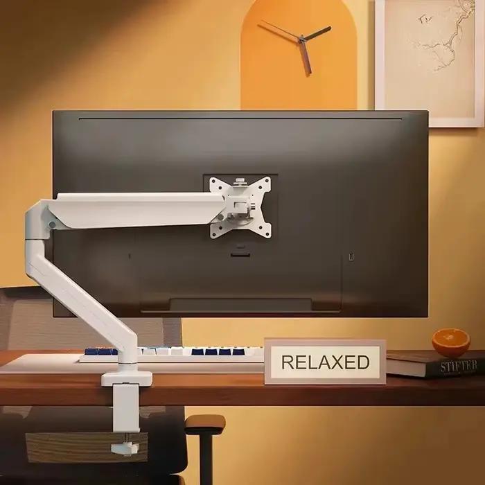 Support de bureau ergonomique à mouvement complet pour moniteur de jeu