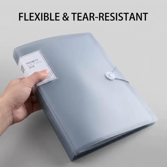 Dossier de présentation gris à pochettes