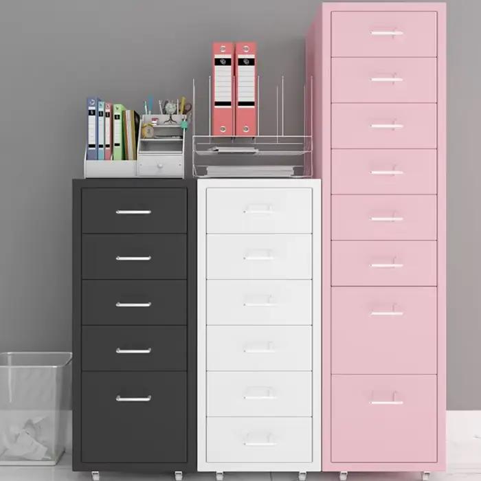 Armoires de Rangement Mobiles Multicouches avec Roues pour le Bureau et la Maison