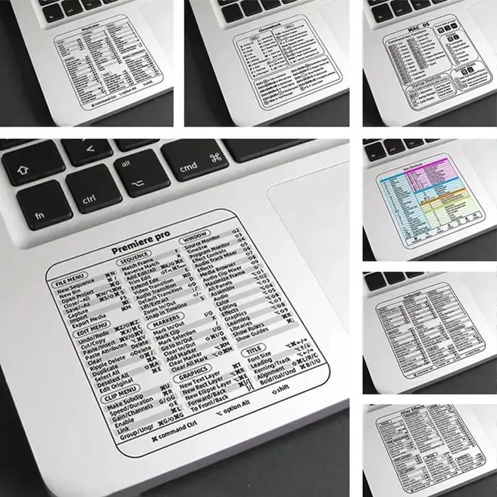 Autocollant de raccourci de clavier de référence d'ordinateur
