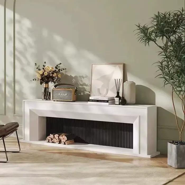 Meuble TV blanc moderne pour salon