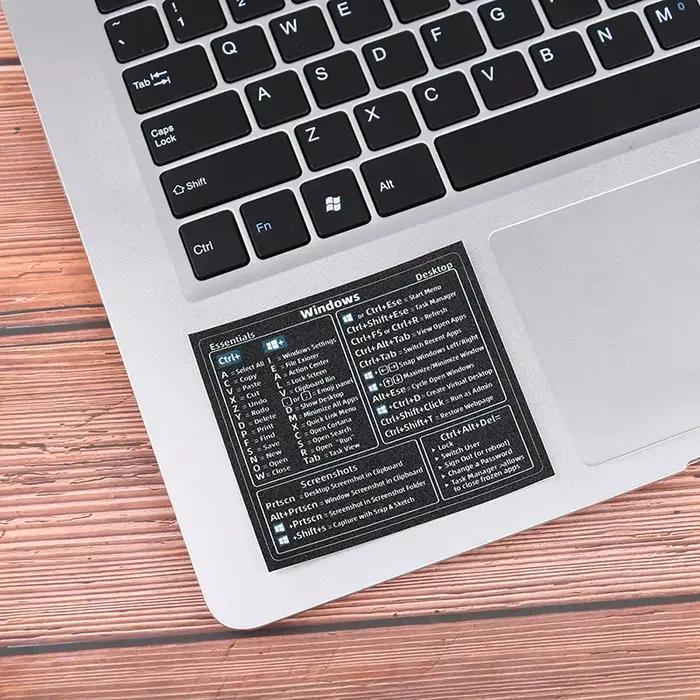 Autocollant de raccourci de clavier de référence d'ordinateur