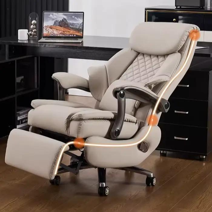 Fauteuil de bureau noir avec appui-tête