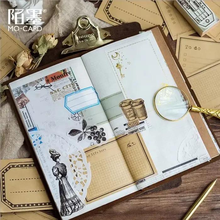 30 feuilles/paquet journal fournitures de bureau papier Kraft mémo Notes message Plan quotidien livre de mots enfants école papeterie