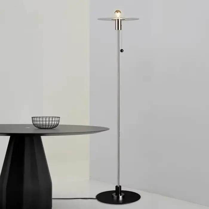 Lampadaire Simple design italien lampe sur pied moderne en argent pour salon chambre décor intérieur