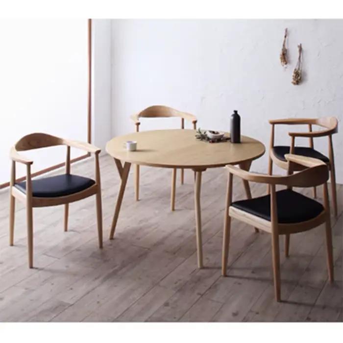 Chaise de salle à manger en bois massif nordique