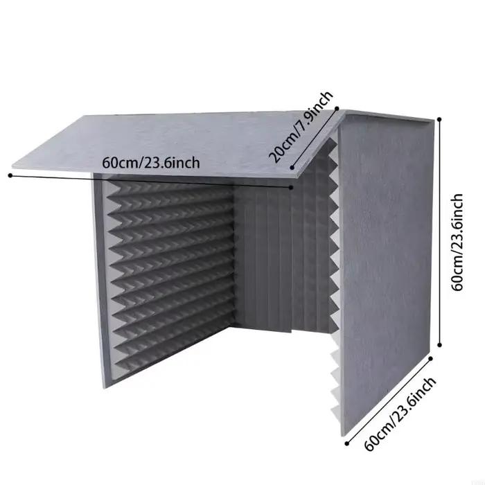 Cabine d'enregistrement isolée bureau avec intérieur spacieux suppression du bruit élevée pour une production vidéo Y5GB