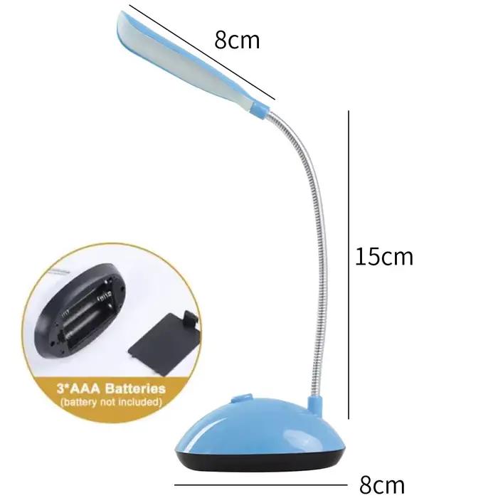 LED Mini lampe de Table alimentée par batterie Protection des yeux Portable pliable éclairage à la maison chambre