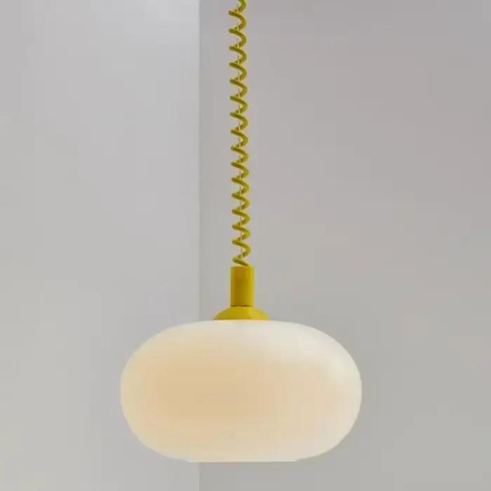 Bauhaus lampe à suspension en verre lustres suspendus minimalistes L luminaire pour salon Restaurant cuisine chambre