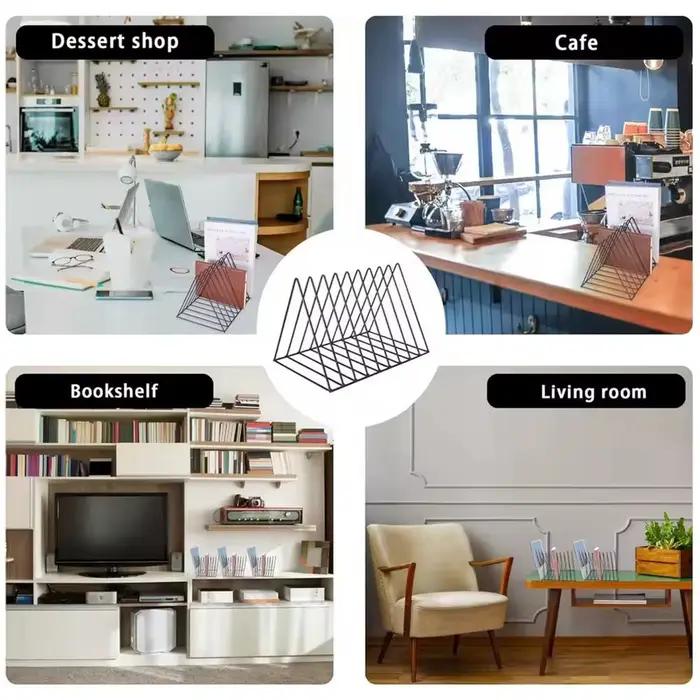 Étagère de rangement 5/9 compartiments pour disques vinyles et magazines