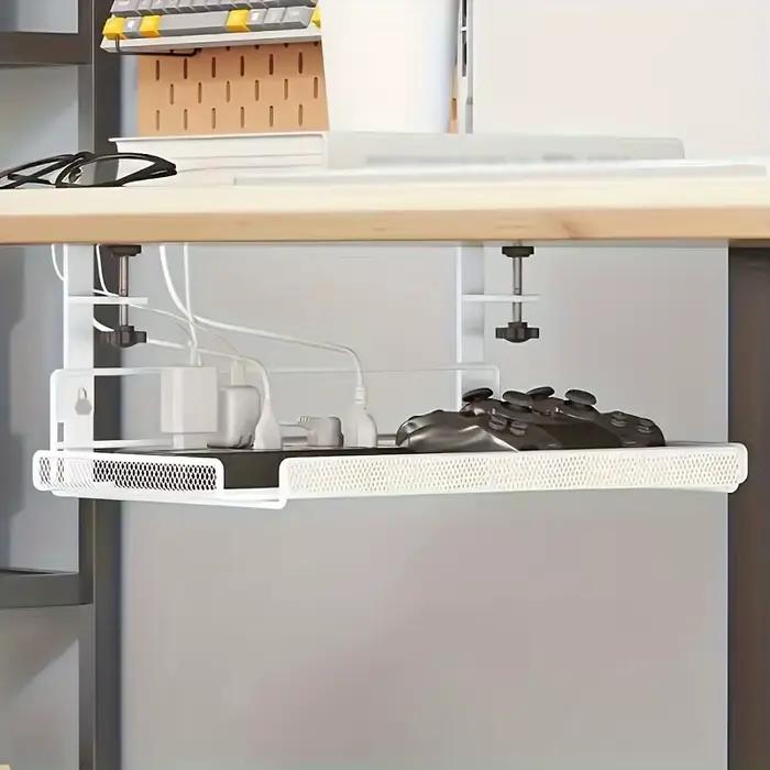 1 pièce Panier de rangement DIY réglable à suspendre latéralement pour bureau et salle de classe