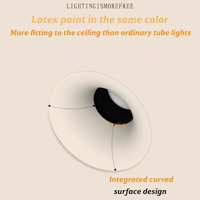 Lampe anti-éblouissement intégrée - Forme d'arc réglable 30 ° Plafonnier pour salon