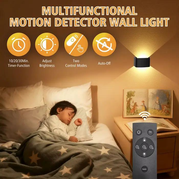Applique murale d'intérieur Rechargeable haut et bas avec capteur de mouvement