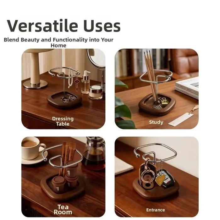 Support de rangement multifonctionnel pour bureau, présentoir de conception moderne, organisateur de télécommandes, étagère de rangement, support pour objets divers