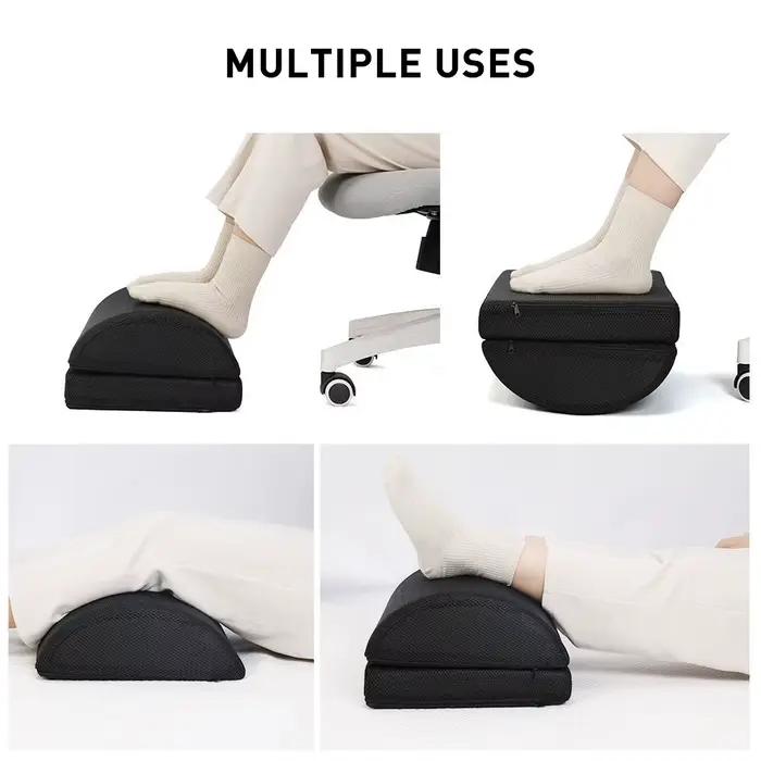 Repose-pieds ergonomique sous le bureau pour usage professionnel
