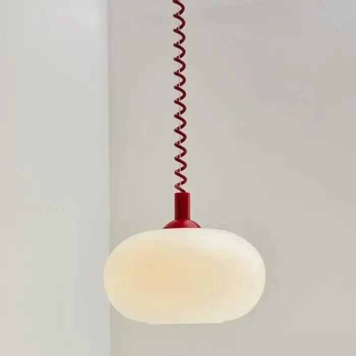 Bauhaus lampe à suspension en verre lustres suspendus minimalistes L luminaire pour salon Restaurant cuisine chambre