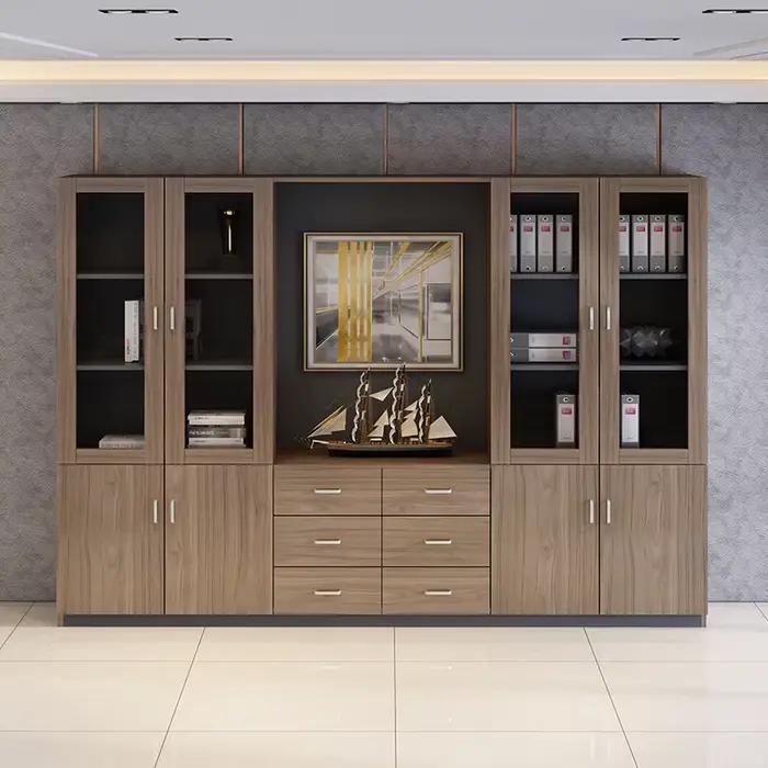 Classeur en bois, armoire de bureau avec tiroir à serrure
