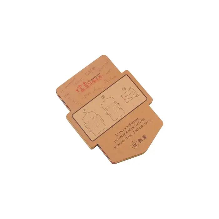 Bloc-notes vintage en papier kraft pour l'école et le bureau