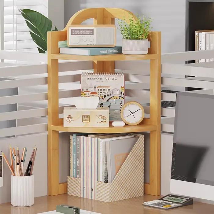 Étagère d'angle de bureau pour dortoir