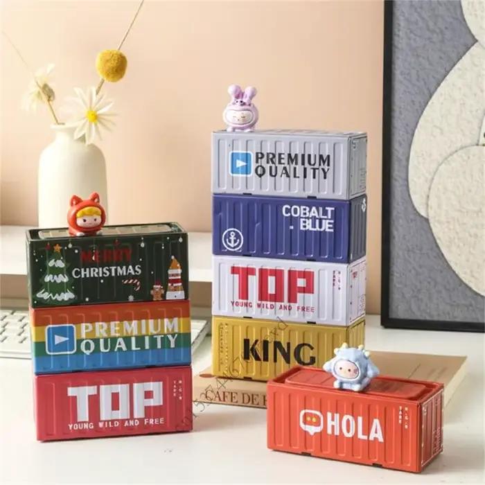 Boîte de rangement en métal moderne pour bureau à domicile rectangle multifonctionnelle élégante à offrir occasions spéciales