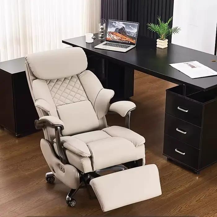 Fauteuil de bureau noir avec appui-tête