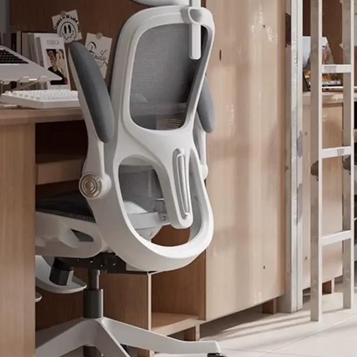 Maille sédentaire chaise de bureau coussin accoudoirs ergonomique repose pied